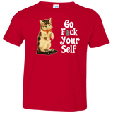 T-Shirts Red / 2T Go fck yourself Toddler Premium T-Shirt