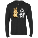 T-Shirts Vintage Black / X-Small Go fck yourself Triblend Long Sleeve Hoodie Tee