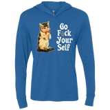 T-Shirts Vintage Royal / X-Small Go fck yourself Triblend Long Sleeve Hoodie Tee