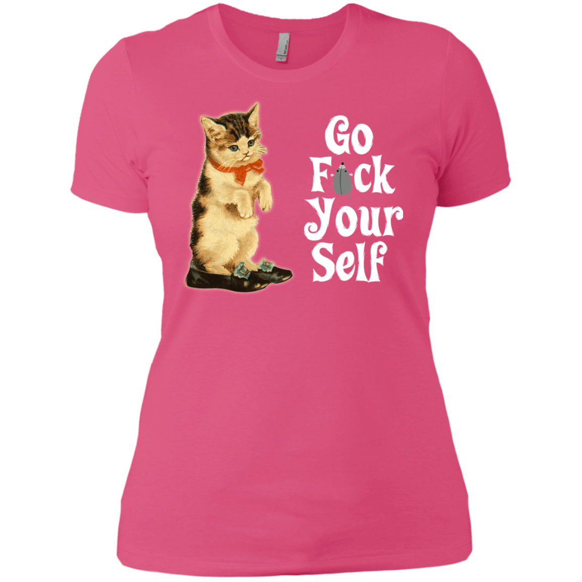 T-Shirts Hot Pink / X-Small Go fck yourself Women's Premium T-Shirt