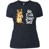 T-Shirts Indigo / X-Small Go fck yourself Women's Premium T-Shirt