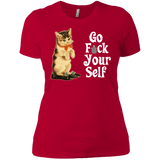 T-Shirts Red / X-Small Go fck yourself Women's Premium T-Shirt