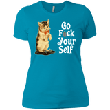 T-Shirts Turquoise / X-Small Go fck yourself Women's Premium T-Shirt