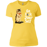 T-Shirts Vibrant Yellow / X-Small Go fck yourself Women's Premium T-Shirt