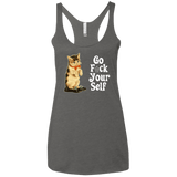 T-Shirts Premium Heather / X-Small Go fck yourself Women's Triblend Racerback Tank
