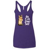 T-Shirts Purple Rush / X-Small Go fck yourself Women's Triblend Racerback Tank