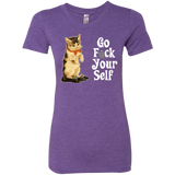 T-Shirts Purple Rush / Small Go fck yourself Women's Triblend T-Shirt