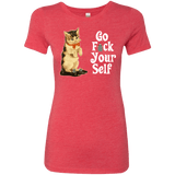 T-Shirts Vintage Red / Small Go fck yourself Women's Triblend T-Shirt