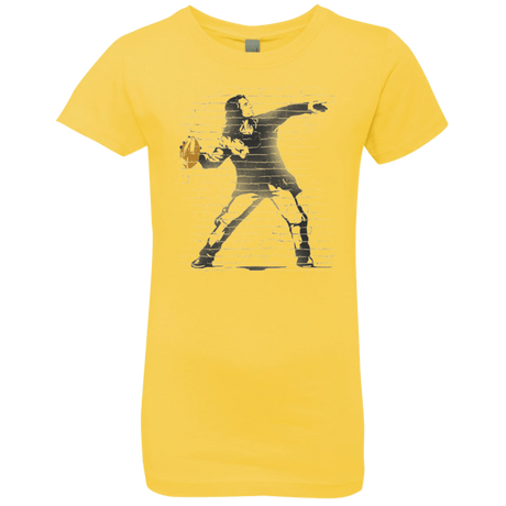 T-Shirts Vibrant Yellow / YXS GO LONG MARK Girls Premium T-Shirt