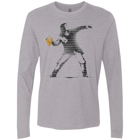 T-Shirts Heather Grey / Small GO LONG MARK Men's Premium Long Sleeve