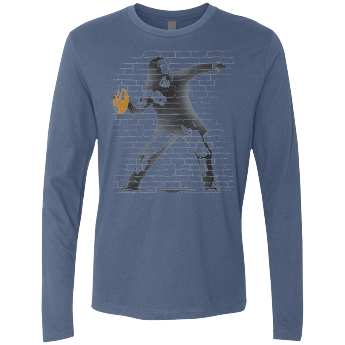 T-Shirts Indigo / Small GO LONG MARK Men's Premium Long Sleeve