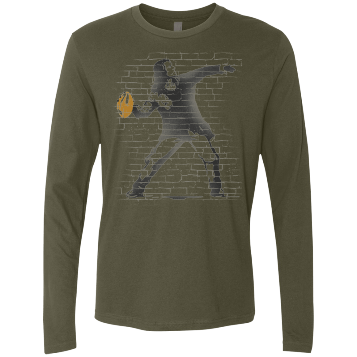T-Shirts Military Green / Small GO LONG MARK Men's Premium Long Sleeve