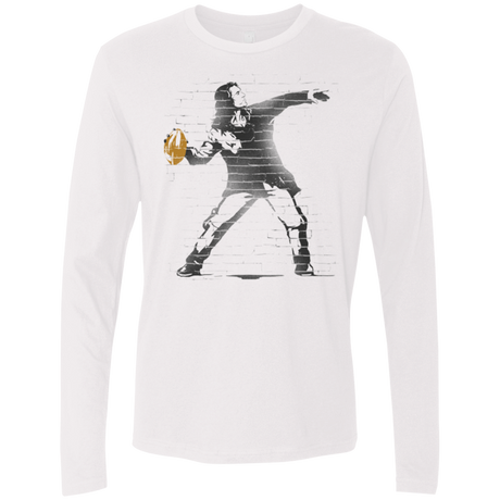 T-Shirts White / Small GO LONG MARK Men's Premium Long Sleeve