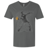 T-Shirts Heavy Metal / X-Small GO LONG MARK Men's Premium V-Neck