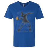 T-Shirts Royal / X-Small GO LONG MARK Men's Premium V-Neck