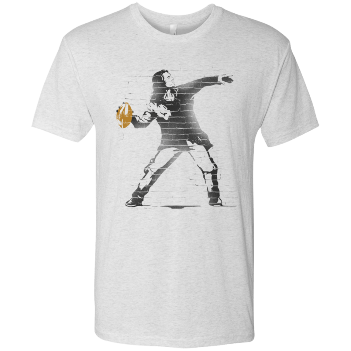 T-Shirts Heather White / Small GO LONG MARK Men's Triblend T-Shirt