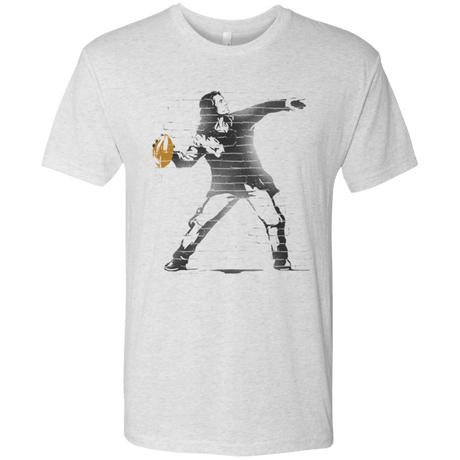 T-Shirts Heather White / Small GO LONG MARK Men's Triblend T-Shirt