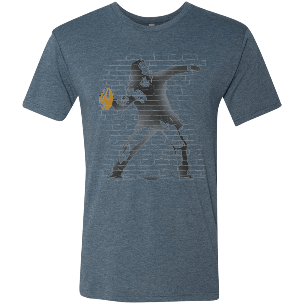 T-Shirts Indigo / Small GO LONG MARK Men's Triblend T-Shirt