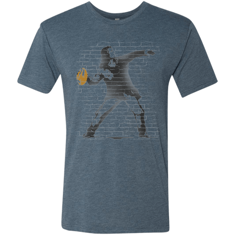 T-Shirts Indigo / Small GO LONG MARK Men's Triblend T-Shirt