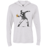 T-Shirts Heather White / X-Small GO LONG MARK Triblend Long Sleeve Hoodie Tee