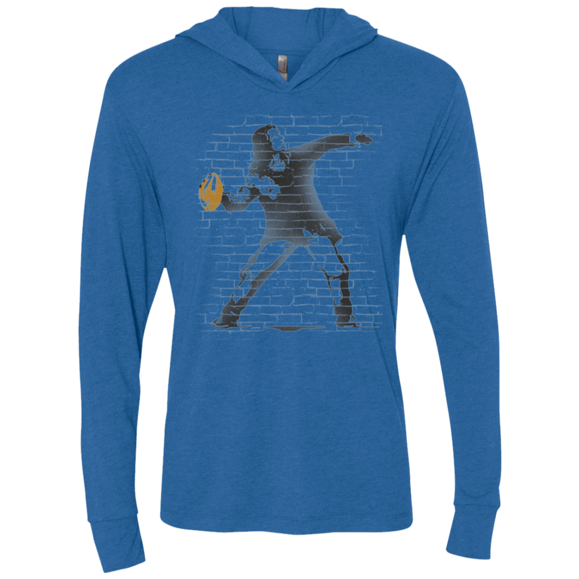 T-Shirts Vintage Royal / X-Small GO LONG MARK Triblend Long Sleeve Hoodie Tee