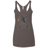 T-Shirts Macchiato / X-Small GO LONG MARK Women's Triblend Racerback Tank