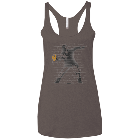 T-Shirts Macchiato / X-Small GO LONG MARK Women's Triblend Racerback Tank
