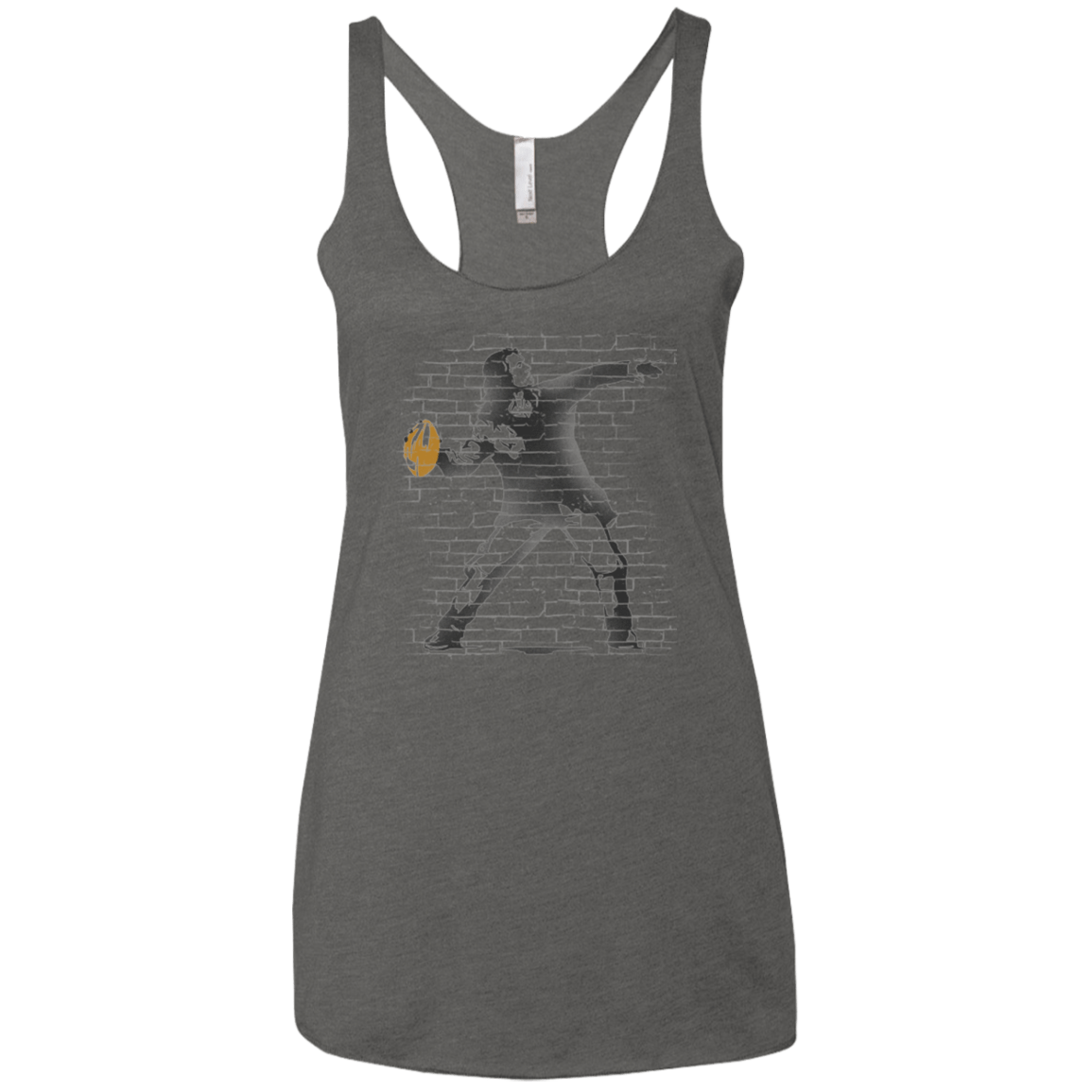 T-Shirts Premium Heather / X-Small GO LONG MARK Women's Triblend Racerback Tank