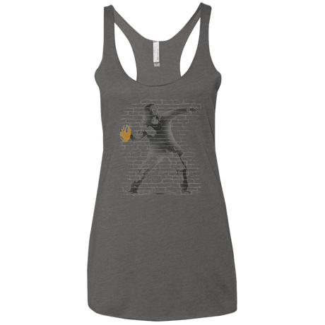 T-Shirts Premium Heather / X-Small GO LONG MARK Women's Triblend Racerback Tank