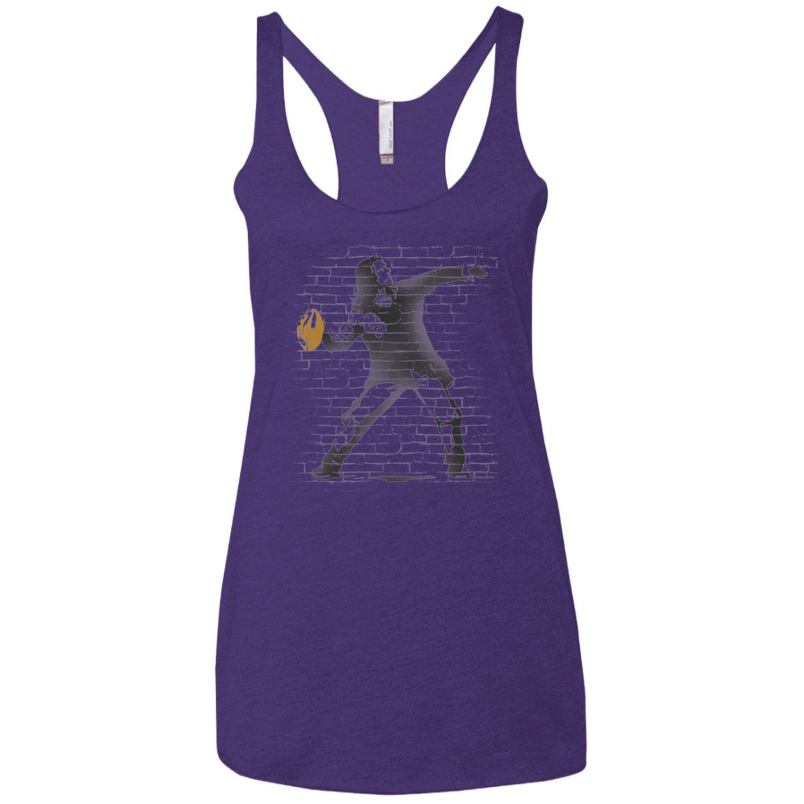 T-Shirts Purple Rush / X-Small GO LONG MARK Women's Triblend Racerback Tank