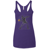 T-Shirts Purple Rush / X-Small GO LONG MARK Women's Triblend Racerback Tank