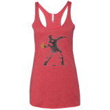 T-Shirts Vintage Red / X-Small GO LONG MARK Women's Triblend Racerback Tank