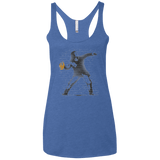 T-Shirts Vintage Royal / X-Small GO LONG MARK Women's Triblend Racerback Tank