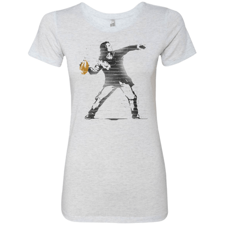T-Shirts Heather White / Small GO LONG MARK Women's Triblend T-Shirt