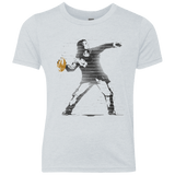 T-Shirts Heather White / YXS GO LONG MARK Youth Triblend T-Shirt