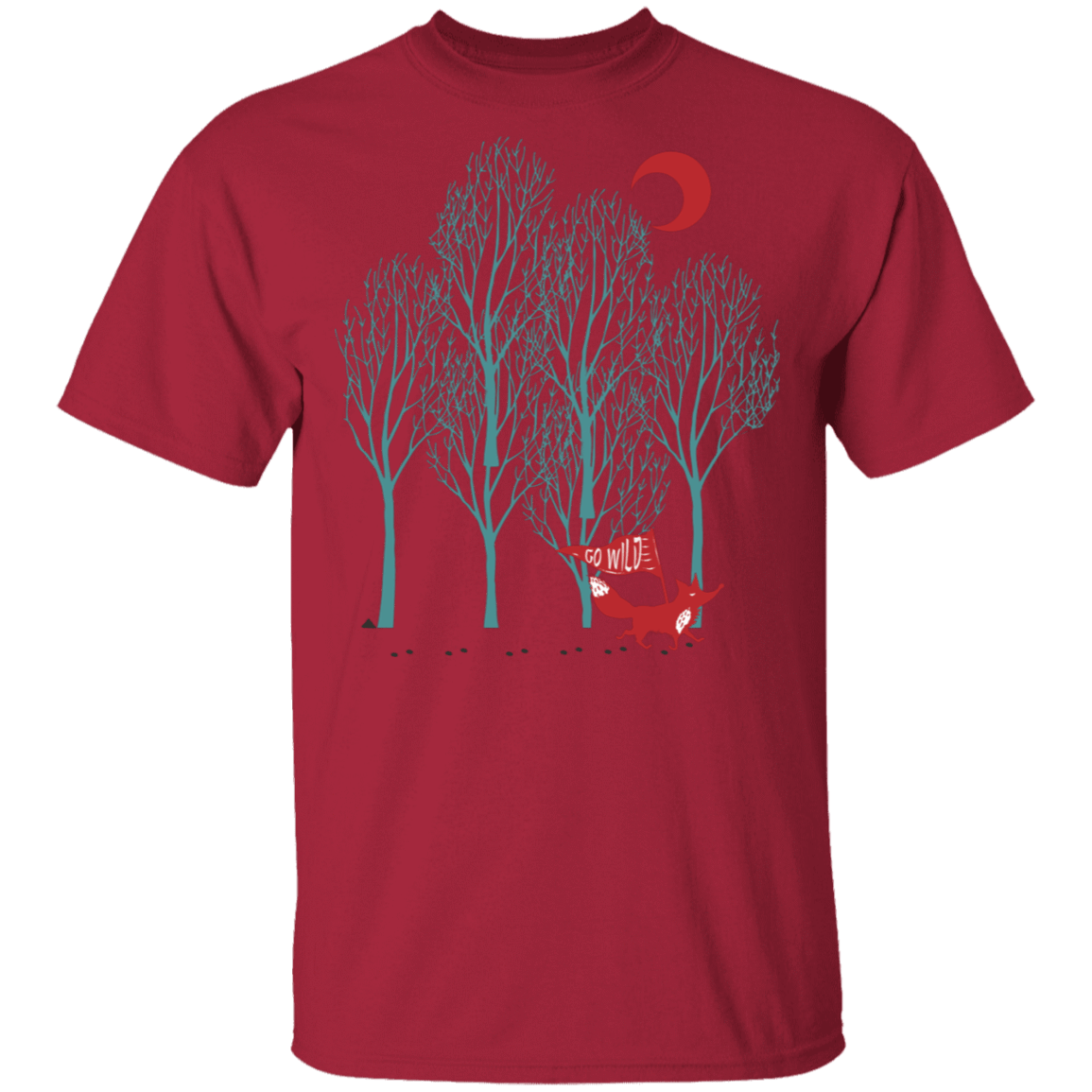 T-Shirts Cardinal / S Go Wild Fox Trot T-Shirt