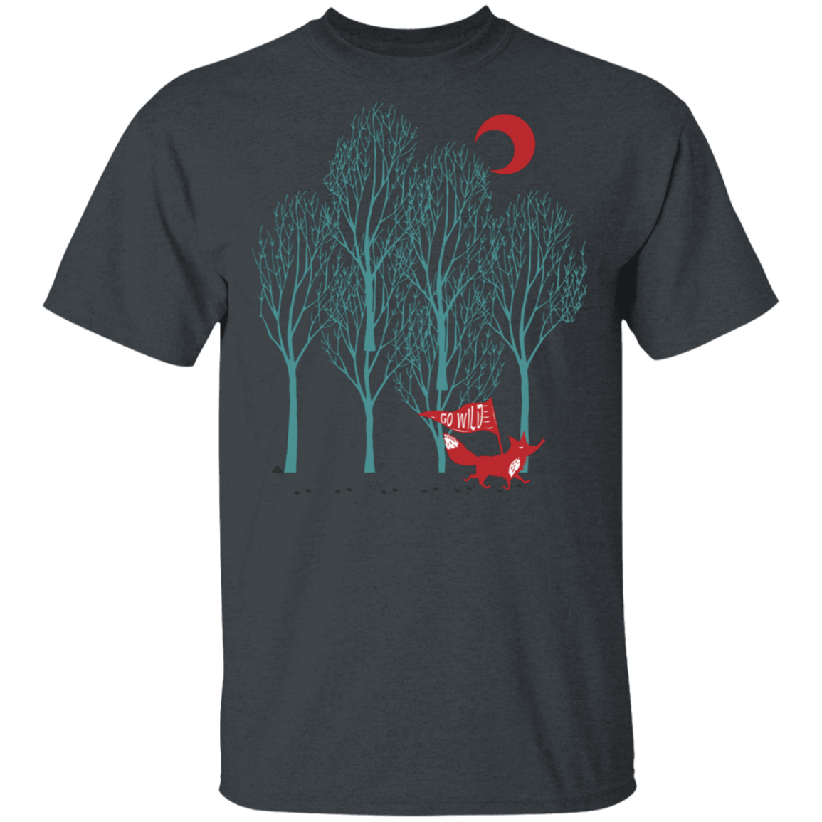 T-Shirts Dark Heather / S Go Wild Fox Trot T-Shirt