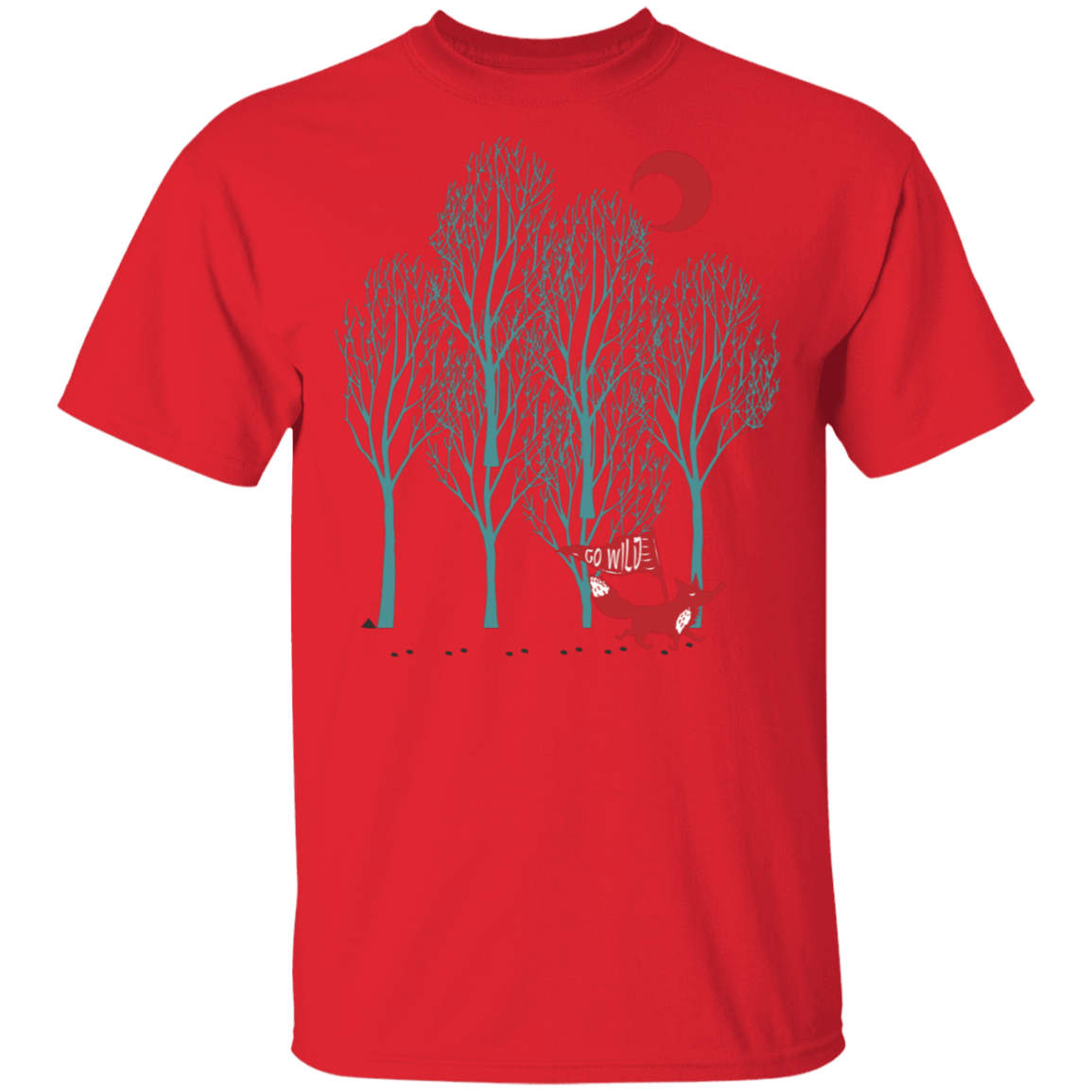 T-Shirts Red / S Go Wild Fox Trot T-Shirt