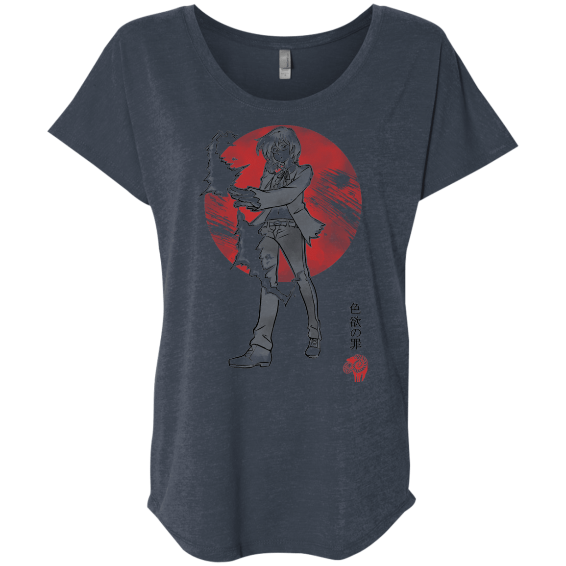 T-Shirts Vintage Navy / X-Small Goat Lust Triblend Dolman Sleeve