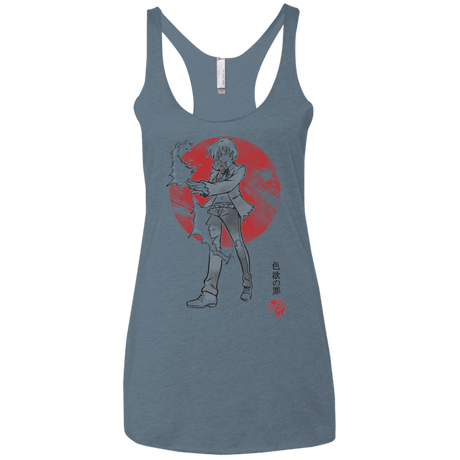 T-Shirts Indigo / X-Small Goat Lust Women's Triblend Racerback Tank