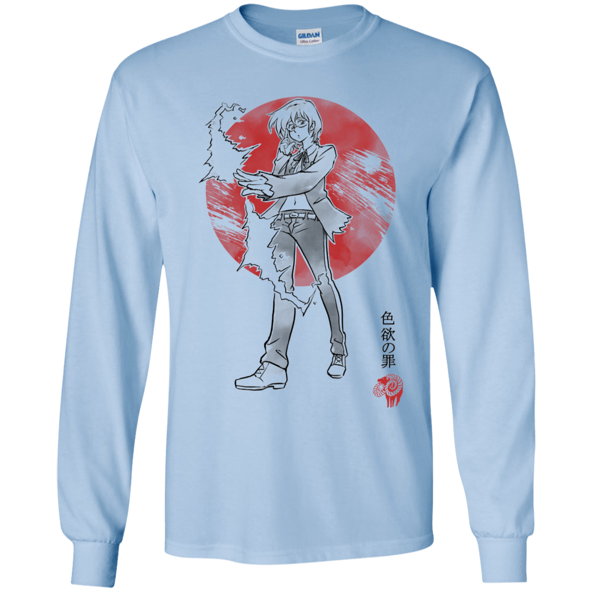 T-Shirts Light Blue / YS Goat Lust Youth Long Sleeve T-Shirt