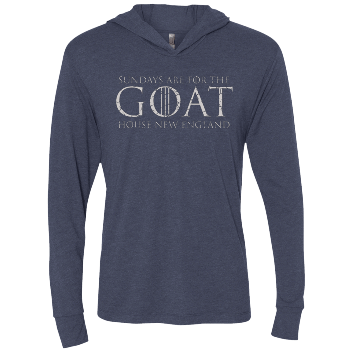 T-Shirts Vintage Navy / X-Small GOAT Triblend Long Sleeve Hoodie Tee