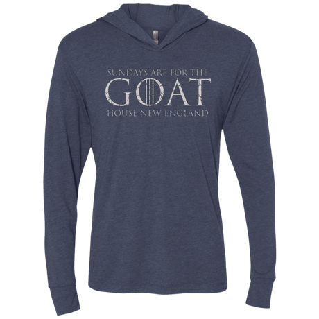 T-Shirts Vintage Navy / X-Small GOAT Triblend Long Sleeve Hoodie Tee