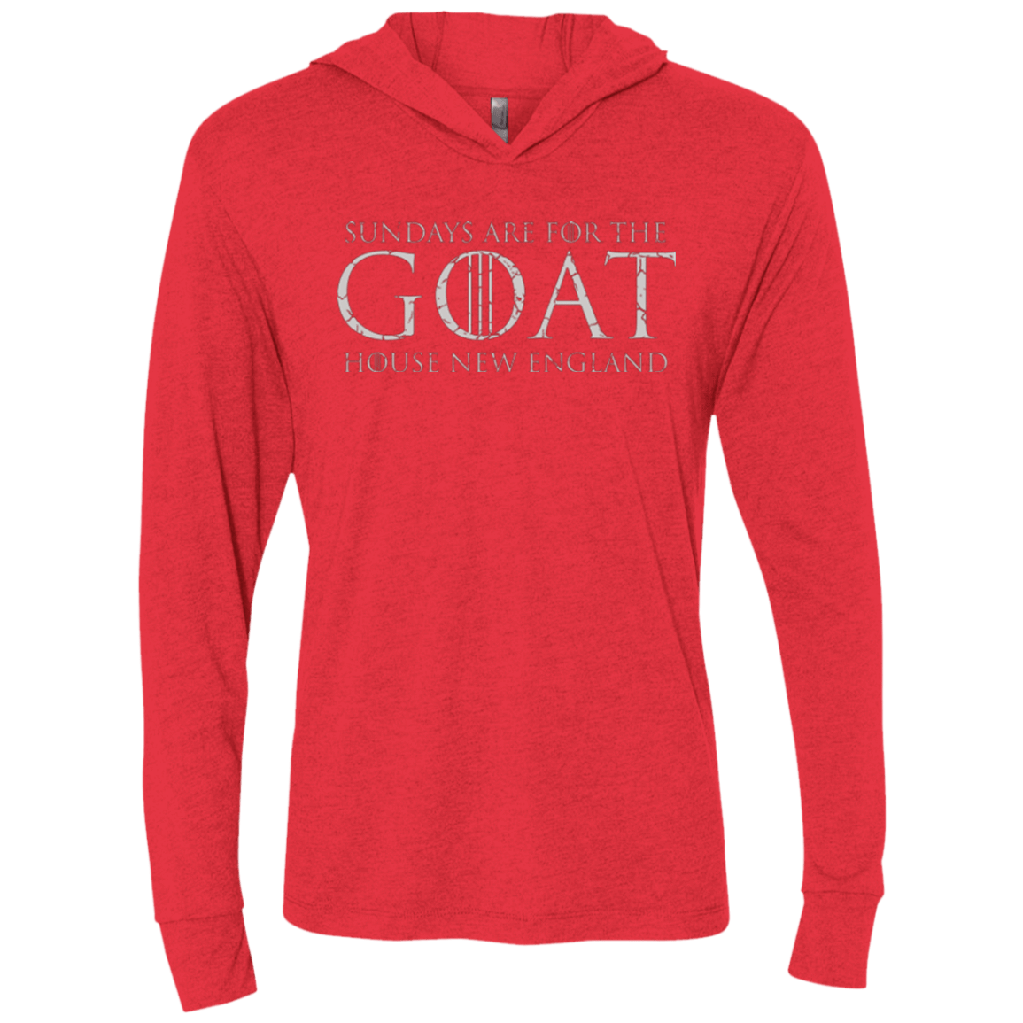 T-Shirts Vintage Red / X-Small GOAT Triblend Long Sleeve Hoodie Tee