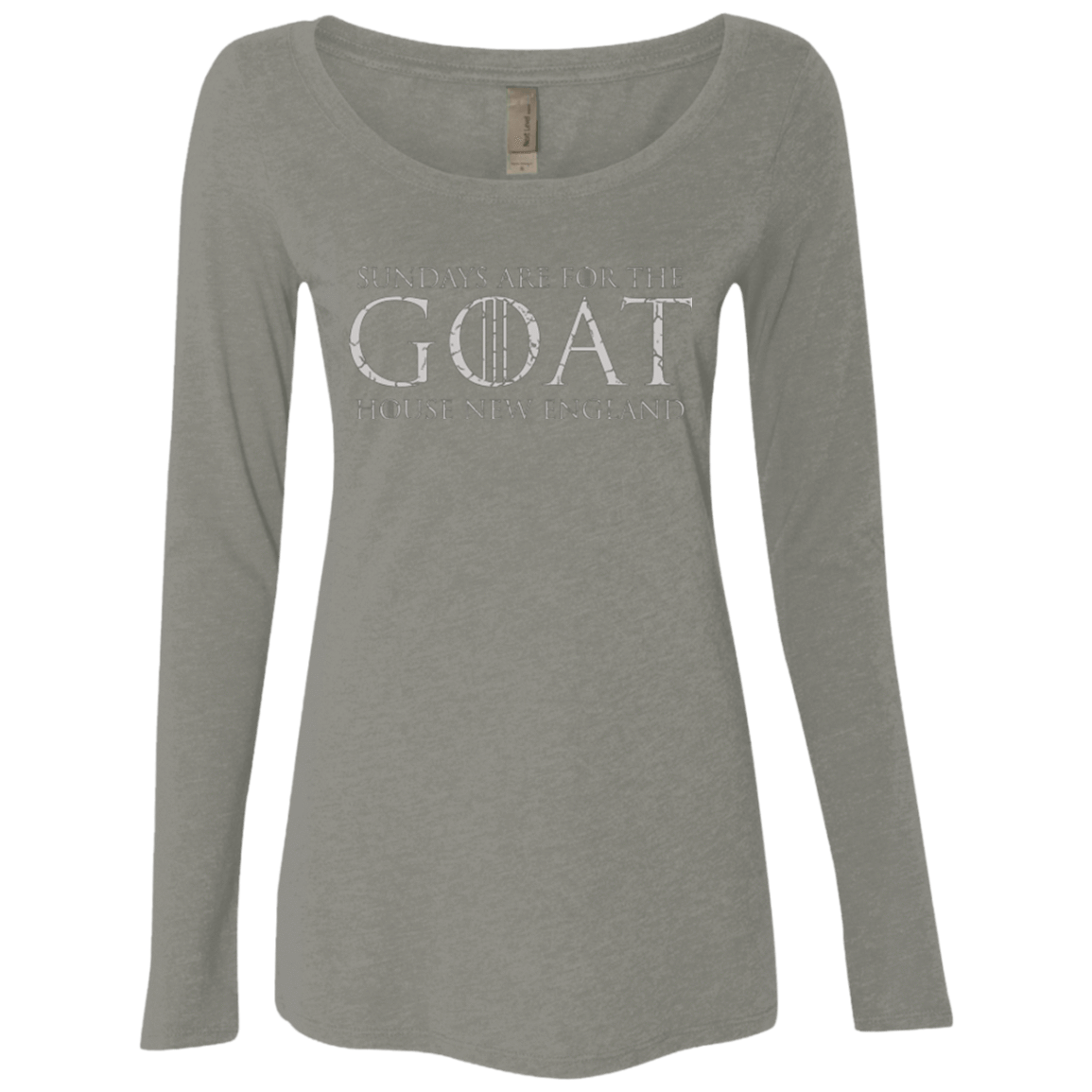 T-Shirts Venetian Grey / Small GOAT Women's Triblend Long Sleeve Shirt
