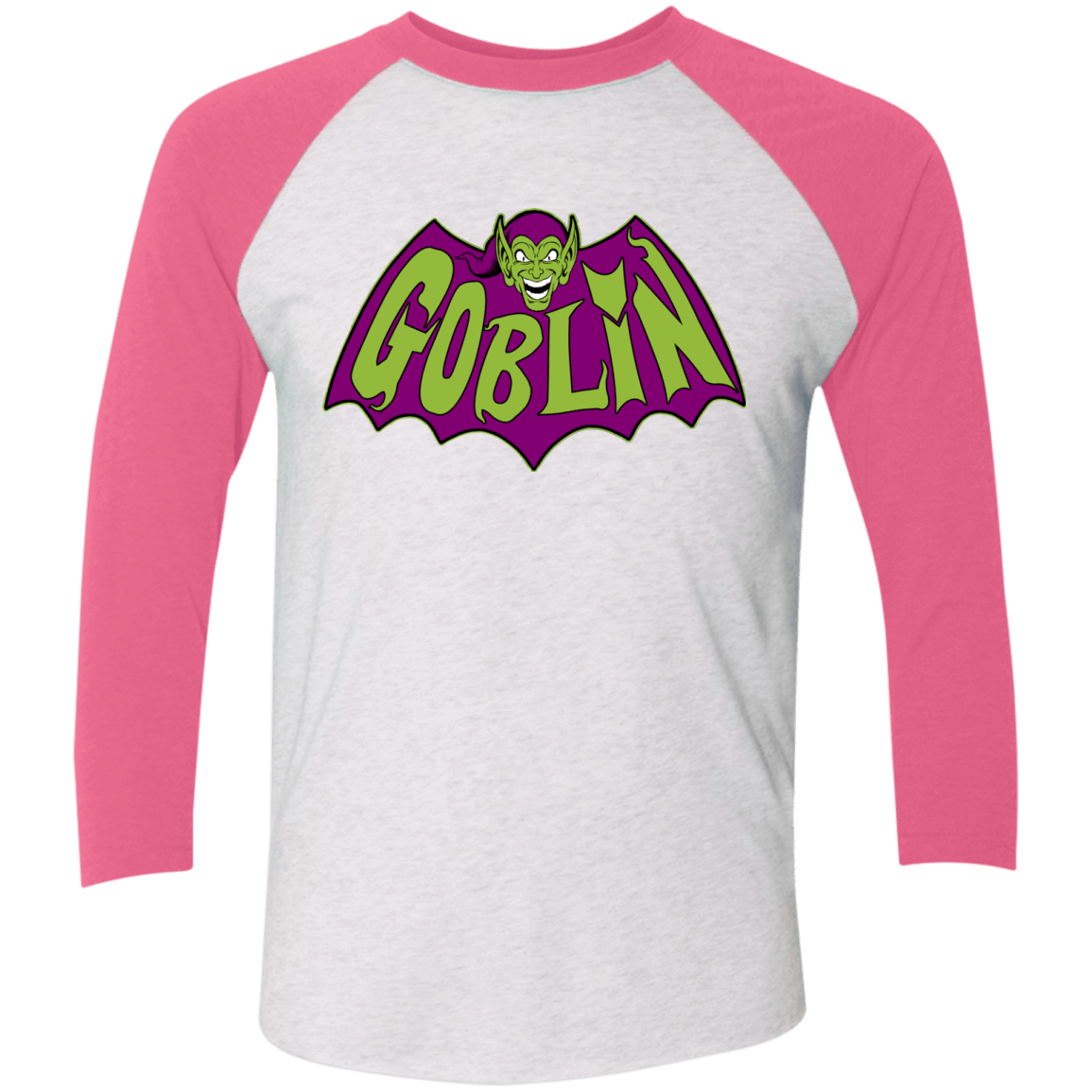 T-Shirts Heather White/Vintage Pink / X-Small Goblin Triblend 3/4 Sleeve