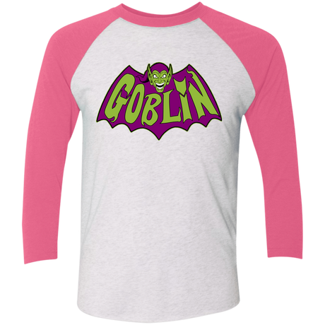 T-Shirts Heather White/Vintage Pink / X-Small Goblin Triblend 3/4 Sleeve