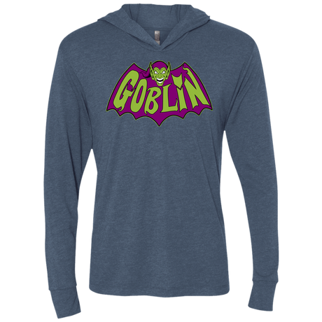 T-Shirts Indigo / X-Small Goblin Triblend Long Sleeve Hoodie Tee