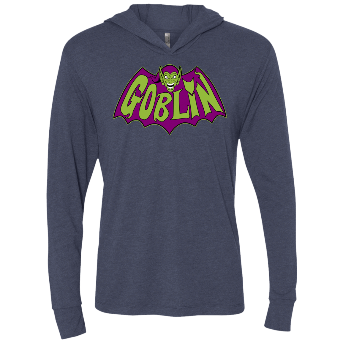 T-Shirts Vintage Navy / X-Small Goblin Triblend Long Sleeve Hoodie Tee