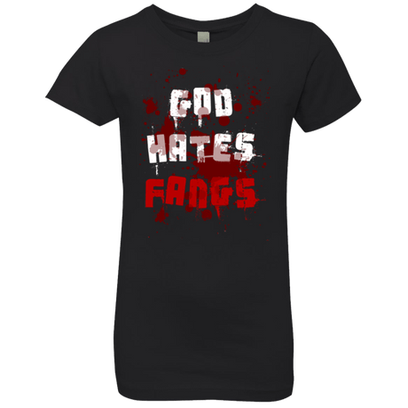 T-Shirts Black / YXS God hates fangs Girls Premium T-Shirt